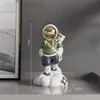 Nordic Astronaut Harz kreatives Orament Home Dekoration Statue TV -Schrankstatue -Bücherschrank Skulpturbehandlung Geschenk 240424