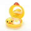 Contacts Lens Accessories Coup Mini Mini Eyewear Accessoires Cartoon Duck Design Contact Box Boîte Boîte Contruneur Contaiteur Simple et Cute D240426