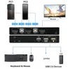 8K 60 Hz HDMI KVM Switch 2x1 4K 120Hz HDMI USB KVM SLICKER SELECTOR 2 W 1 OUT HDCP2.3 dla 2 -szt.