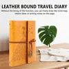 Navulbare Notebook Journalsa6 Leather Bound Travel Diary Art Drawing Sketchbook Journals om in te schrijven voor vrouwen/Valentijnsdag 240417