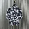 Rok set tweedelig jurk mode nieuwe katoenen print revers nek knop lichtgewicht shirt en hoge taille bloemenprints casual jurken passen dames designer kleding