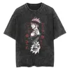 Men's T Shirts Vintage Anime Graphic Tees For Men Women Comfy Soft Cotton T-shirt Tops Summer Casual Oversized Tshirt Harajuku Streetwear