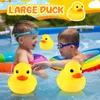 Sand Play Water Fun Two 10.2-inch rubber duck bath toys giant rubber duck bath toys squeezed yellow rubber ducks Q240426