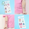 Tattoo Transfer Kids Cartoon Animals Waterproof Temporary Tattoo Cute Pet Cats Dogs Tattoo Stickers Children Boy Girl Fake Body Art Flash Tatoo 240427