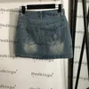 Fashion Crystal Dress Female Jean Shorts Luxury Letters Jacquard Dresses Personality Shorts Trendy Casual Skirts