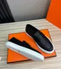 Super Quality Men business loafer leather dress flats Ike slip-on sneaker grain genuine leather slip on platform casual shoes sports sneaker top gift with box