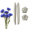 Moulds 2pcs/set Cornflower Silicone Mold DIY Pastry Cake Fondant Leaf Mould Chocolate Flower Ice Clay Decoration Kitchen Bake ToolM2878