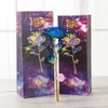 Decorative Flowers 1 Set Pretty Golden Foil LED Fake Flower Long Lasting Decoration