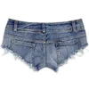 Shorts féminins 2023 Jeans féminins sexy jeans denim shorts de butin de bac à club super court féminino skinny trou basse taille courte y240425