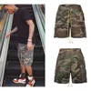 2023 New Mens Shorts High Street Ins Même camo Camo Multi Pocket DrawString Washed Old Casual Work