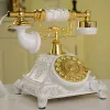 Accessories European Antique Telephone Rotary Dial Design Retro Landline Phone with Mechanical Ring Speaker and Redial Function for Home