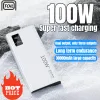 Chargers New Power Bank 30000mAh 100w Porto dupla Super Fast Charging Portable Externo Carregador de bateria para iPhone Xiaomi Huawei Samsung