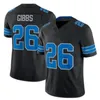 2024 New Amon-Ra St. Brown Jahmyr Gibbs Football Jersey Sam Laporta Barry Sanders Jared Jameson Williams Malcolm Rodriguez Brian Branch David Montgomery