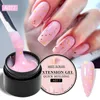 Nail Polish MEET ACROSS 8ml Glitter Extension Gel Nail Polish Nude Pink Gold Foils Effect Semi Permanent UV Gel Varnishes Nails Art Manicure Y240425