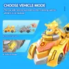 Super Wings che gira Golden Boy Vehicle 2 Modalità Spinning o Veicolo Mode Battle Pop Transforms Figures Gollo Giocatto Gentile 240415