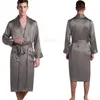 Robes en satin de soie pour hommes Pain de nuit Pajamas Pajamas S ~ 3xl Plus__fit All Seasons 240423