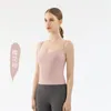 Chemises actives Vêtements de yoga d'été Slim Band Square Nou Fit Sports Gire Viette serre Back Body Body Body Souswear Girl