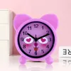 Horloges dessin animé mignon petit réveil enfants réveil le réveil des étudiants horloge de bureau silencieuse horloge de chambre à coucher, dortoir esthétique