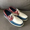 Casual Shoes 2024 Båt för män Bekväma lädersko Mens Mens Top Quality Adult Handmade Youth Fashion