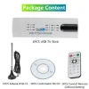 Stick Digital Satellite DVB T2 Usb 2.0 Tuner de TV com antena Remote HD USB TV RECEBIR