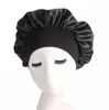Длинное уход за волосами Женская модная атласная капота ночная шляпа шляпа шелковая крышка голова копа