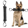 Équipement Black Dog Training Motte de remorqueur Le remorqueur avec 2 poignées de corde pour la formation de malinois berger allemand Rottweiler Pet à mastication