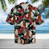 Camisas casuais masculinas Moda Moda de verão Camisetas Hawaiian Hamster Animal 3D Impressão aconchegante casual Camisas de um botão de manga curta Camisas de tamanho grande 240424