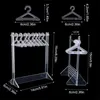 Charm 2 Style Transparent klädhängare smycken Display Stand Ring Halsbandörhängen hänge förvaring som visar samlingshållare rack