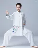 Vêtements ethniques 2024 traditionnel chinois Tai Chi Uniforme Sports Entraînement à marche extérieure Fleur Imprimé Wushu Arts martiaux