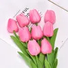 Tulip Flower Artificial Tulip Bouquet 35pcs pema de espuma falsa Decoração de casamento de flores de casamento Home Garden Bouquet Decoração Presente 240425