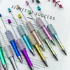 40 -stks DIY Plastic Beadable Pen Bead Ballpoint Ball voor studenten Kantoor School Serden Mixed Colors Beads Pens