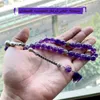 Tasbih الطبيعية الجمشت المسلمة المسلمة صلاة الخرزات الإسلامية الأرجواني ميسبية الأزياء العربية هدية لعيد المجوهرات الإكسسوارات 240415