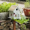 Creatief houten vogelhuisje hangen aan boomtuin terrasratio buiten decoratie vogels nestdecoratie wilde vogelbescherming 240419