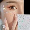 Tattoo Transfer Crystal Tattoo Sticker Glitter Eyeliner Eyebrow Makeup Face Pearl Diamond Temporary Tattoo Rock Rhinestone 3D Eyeliner Stickers 240427