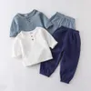 Set di abbigliamento Bambini da bambino per neonati set per camicie per bambini a maniche lunghe
