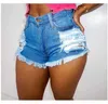 Women's Shorts 2023 New European Beauty Sexy Denim Shorts Jeans Women High Waist Casual Hole Summer Thong Booty Shorts Y240425