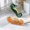 Clamps YHJ 11cm Large Seahorse Marine Series Popular Catches Acetate Exquisite Sharks Crabs Hair Clip Claw Hair Accessories for Women Y240425