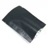 7x10 cm noir mat 300 pcs ouverts en aluminium en aluminium Vacuum joint de chaleur sacs d'emballage aspirateur