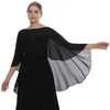 Schals Womens Soft Chiffon Capes Schal Ladies Abend Hochzeit CAPES Achselzucken Damen Braut leichten langen Schal und Wraps Kleid Deck D240426