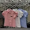 Женские блузки модные рубашки с коротки