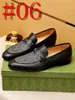 40Model Classic Men's Designer Dress Sapatos de couro genuíno deslize na planície de dedo de pé