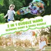 Bubble Guns Dinosaur Bubble Machine med 1 flaska med 250 ml Bubble Liquid för barn Bubble Blower Bubble Blaster Party gynnar 240425