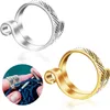 Knitting Loop Adjustable Open Ring Webbing Jewelry Crochet Wool Finger Wear Thimble Yarn Guide Tools Sewing Accessory 240411
