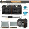 Cat Carriers Crates Houses 2-in-1 portable cat and dog carrier tent hammock and kennel set for travel and home use 240426