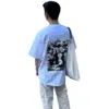 Tak SS24 CO Märke Stu Stu Character Print Kort ärm T-shirt unisex Summer Trend Stussness Kort ärm Stussin4uoo