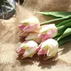 12PCS/LOT Hurtowa druk 3D Prawdziwy dotyk sztuczne tulipany Wysokie symulacja lateksowe kwiaty Tulip Fałszne wesele dekoracyjny Tulip 240415