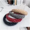 Hair Accessories Colorf Crystal Headband For Woman Luxury Hand Made Beaded Sponge Band Bridal Party Headbands Drop Delivery Baby Kids Otohu