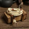 Strands Green 6mm Natural Sandalwood Bracelets & Bangles For Women Buddhist Buddha Wood Prayer Bead Mala Unisex Men Jewelry Bijoux A245