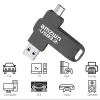 Приводы OTG Micro USB Flash Drive 64GB 128GB 256GB 512GB Pendrive 3.2 для iPhone 8 плюс 11 12 IPad Pen Drive Drive Driul Dual Acele Mobile