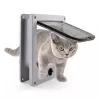 Kooien hondenkat flap deur met 4 -way beveiligingsdeur met controleerbare toegangsrichting kleine kat abs plastic poorten deuren huisdierbenodigdheden